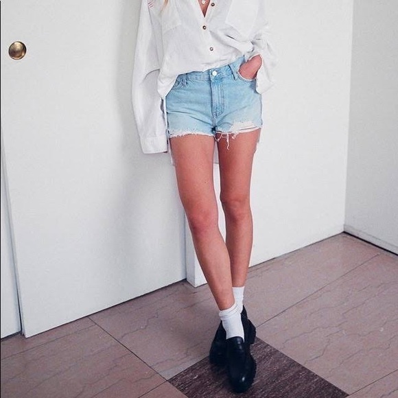 Urban Outfitters BDG Girlfriend High-Rise Shorts Sz 32 - Picture 1 of 2